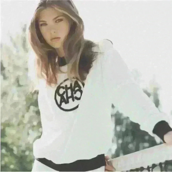 ELL AND EMM "Cha Cha" Terry Cloth Sweatshirt Top Size S/M NWT! - Picture 5 of 10